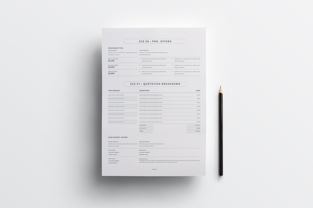Proposal | Word, Indesign & Canva, a Stationery Template by obayes (Photo 5 of 6)