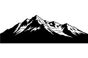 Mountain Range Silhouette, an Object Graphic by Designer_Momina (Thumbnail 10 of 20)