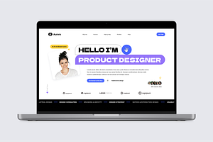 Designer Portfolio Hero Section