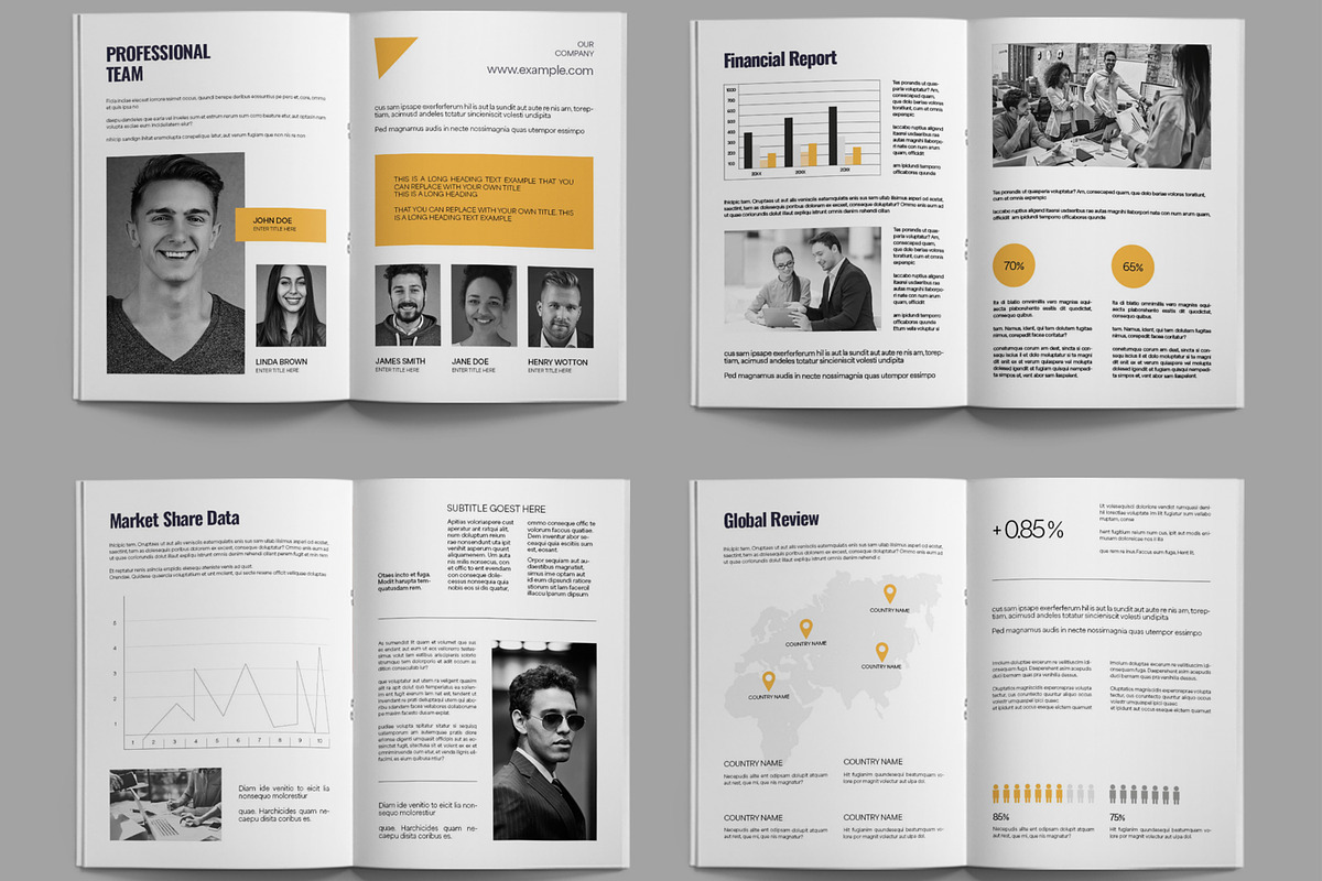 Corporate Annual Report Layout