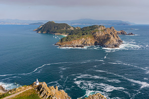 Lighthouse and Cies Islands.