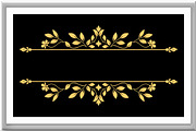Vintage gold element. Graphic vector, a Pattern Graphic by RODINA (Thumbnail 3 of 3)
