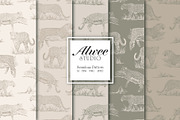 Seamless Hand-Drawn Leopard Pattern, a Pattern Graphic by Alwee Studio (Thumbnail 2 of 6)