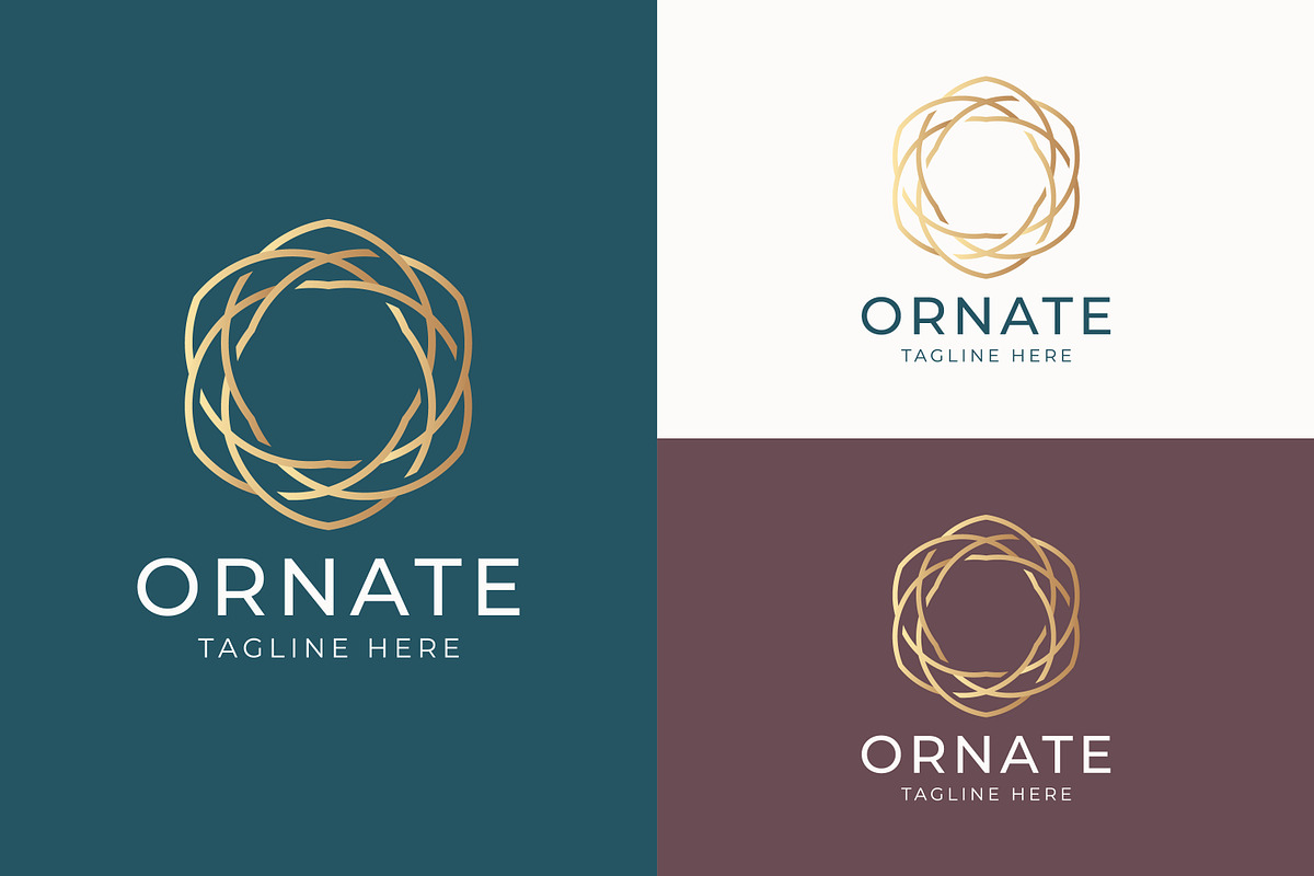 Intricate Circular Logo Gold Luxury, a Branding & Logo Template by Signatoro (Photo 1 of 4)