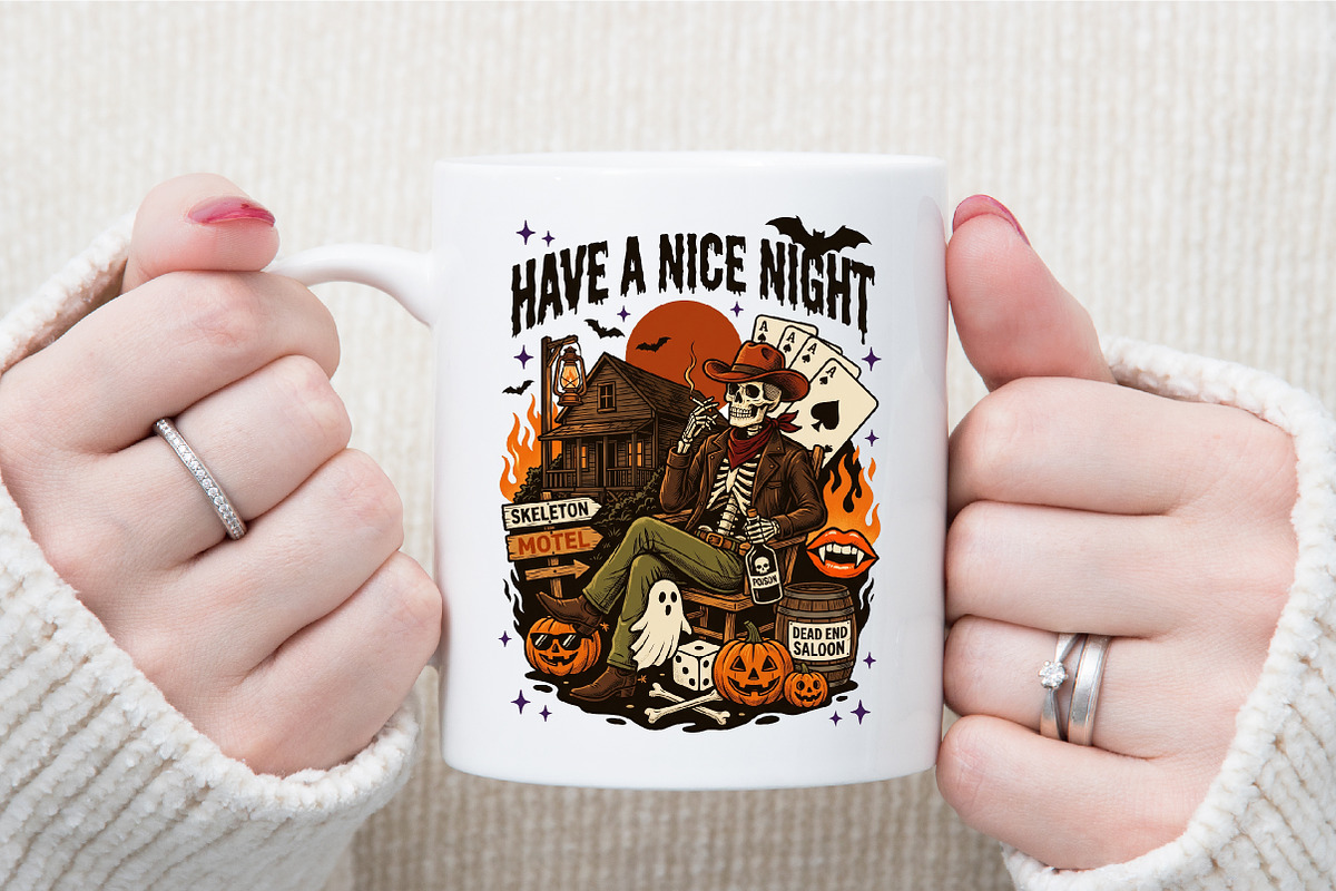 Halloween Cowboy Png-Vintage Motel, a Work Illustration by Sublimation Artist (Photo 7 of 9)