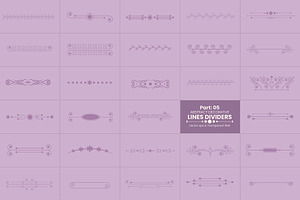 Floral Elements Dividers Collection