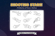 Collection of Shooting Stars, an Object Illustration by Saba Vector (Thumbnail 3 of 3)