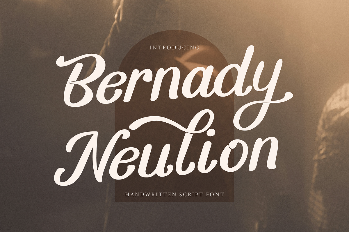 Bernady Neulion | Handwritten Script, a Script Font by gracetype_studio (Photo 1 of 15)