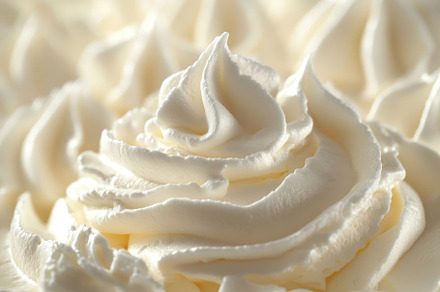 Creamy Whipped Cream Texture Close U, a Background Photo by Pixeness