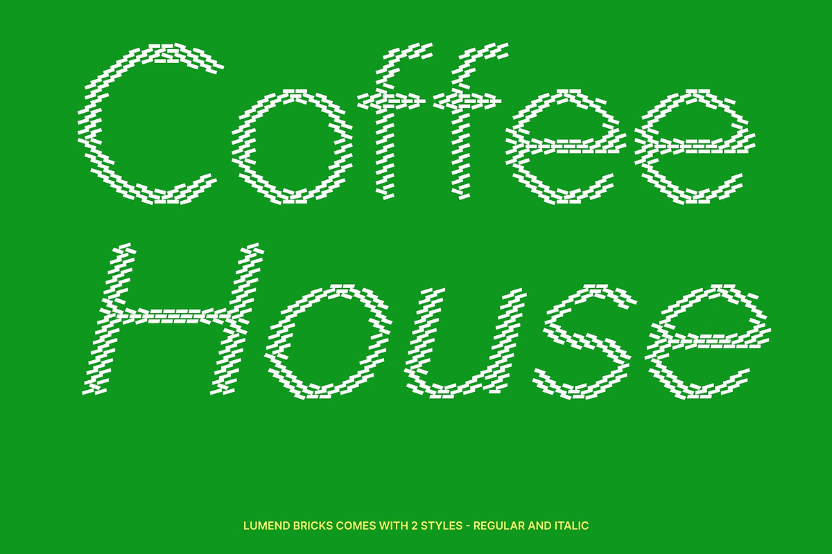 Lumend Bricks, a Sans Serif Font by Craft Supply Co. (Photo 2 of 8)