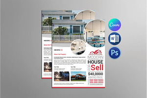 Real Estate Flyer Template, a Flyer Template by retrographix
