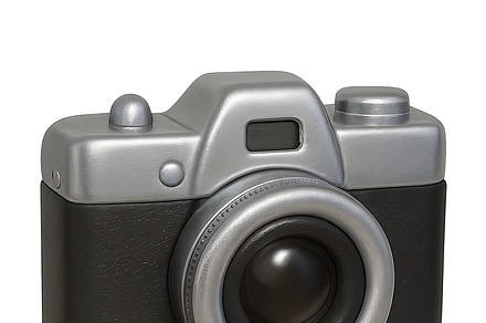 Retro camera isolated on a transpare
