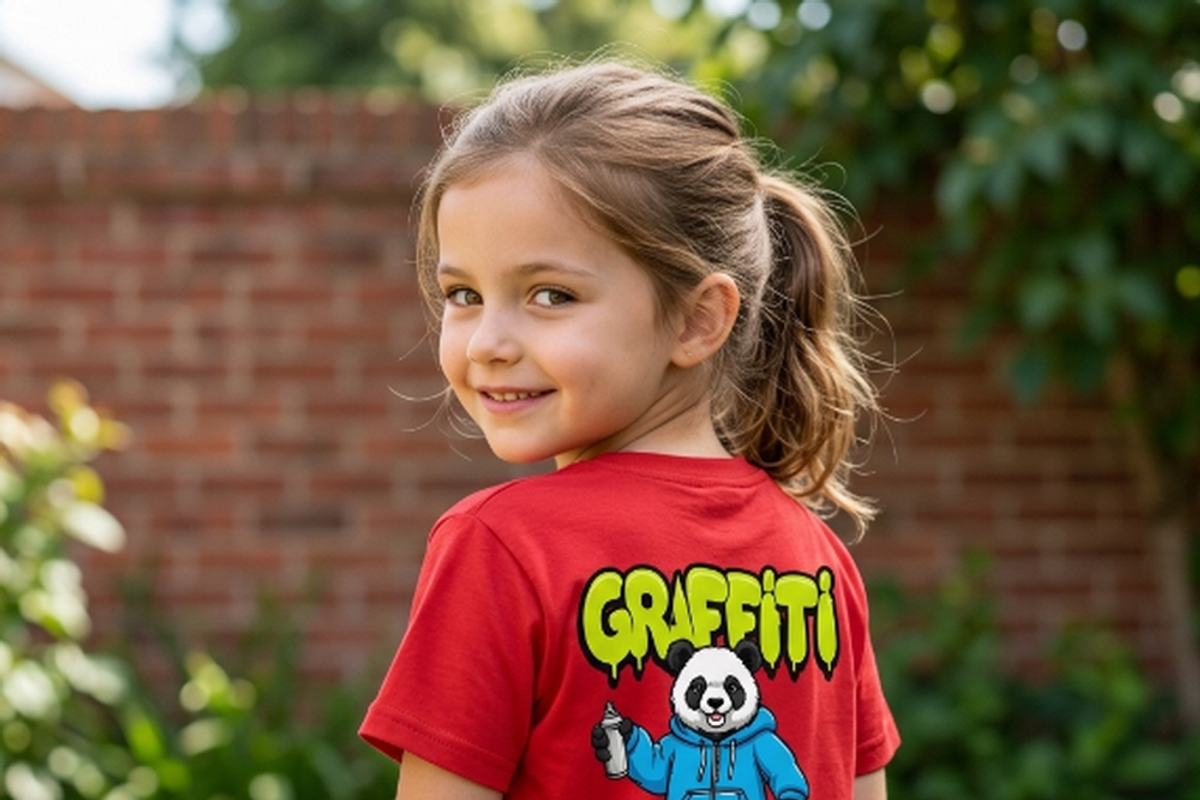 Graffiti Panda Spray Artist, a Shirt Mockup by Vector Stall (Photo 1 of 14)