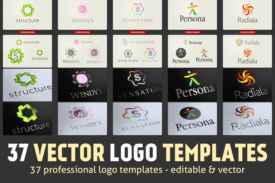 37 Vector Logo Templates, a Branding & Logo Template by JumboDesign