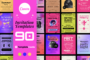 90 Events Invitations