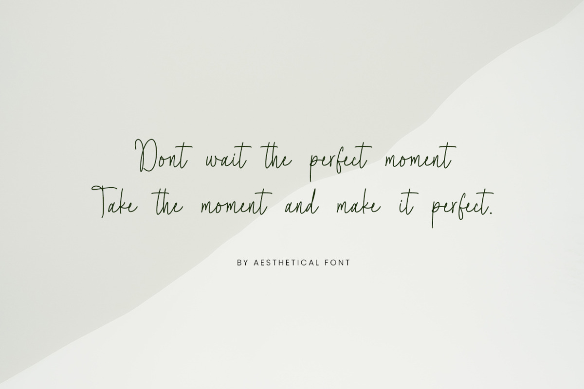 Aesthetical - Natural Handwritten, a Handwritten Font by Bluestype Studio (Photo 2 of 8)