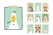 Birthday party at the farm, an Animal Illustration by Barkova Nadya (Thumbnail 2 of 5)