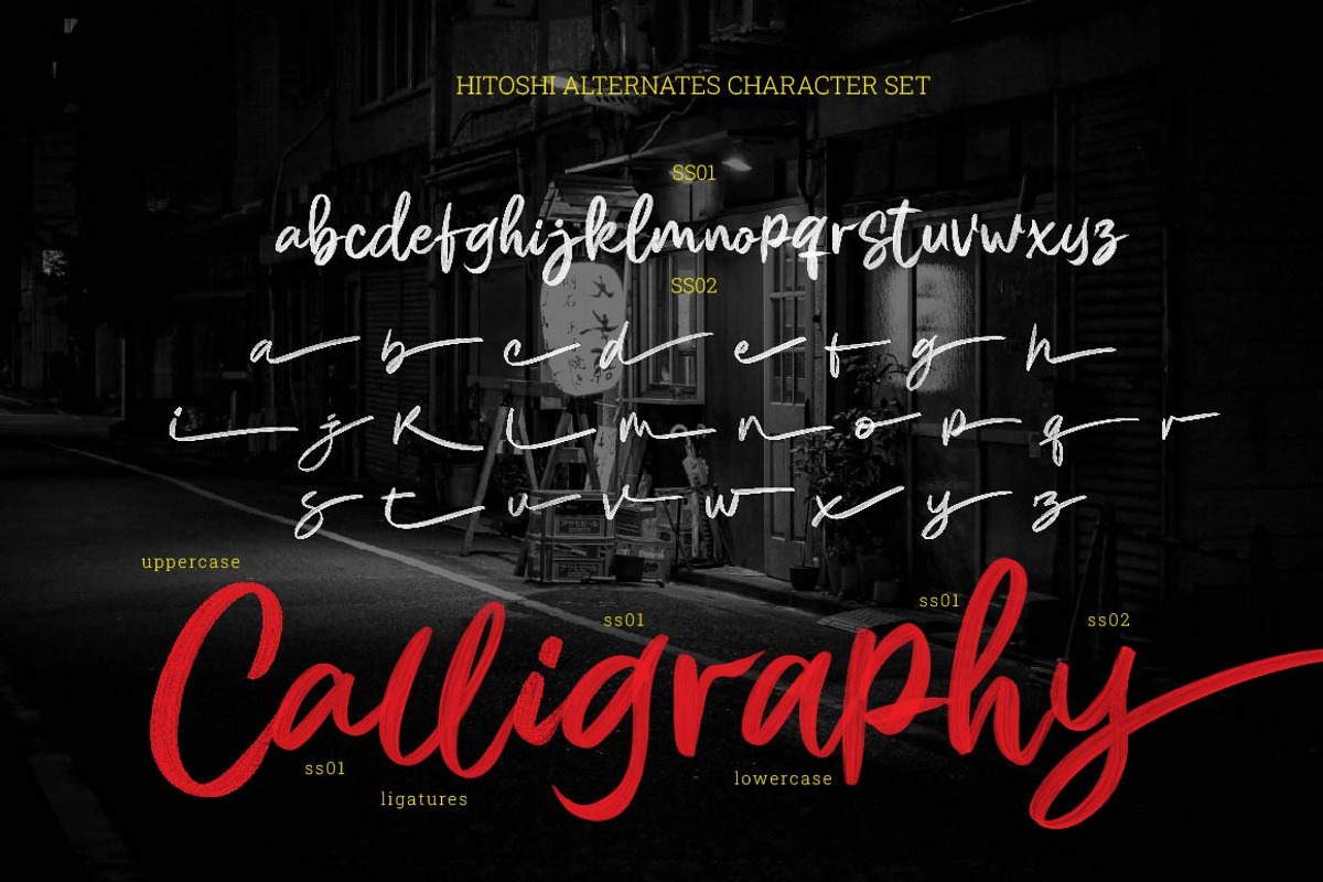 Hitoshi SVG Font preview 5