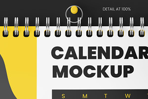 Wall Calendar Mockup Set