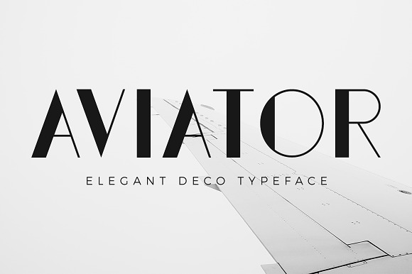 Aviator - Elegant Art Deco Font preview 6
