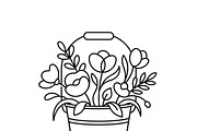 42 Farmers Market Icon Set, an Outline Icon by adenpinkstore (Thumbnail 3 of 11)