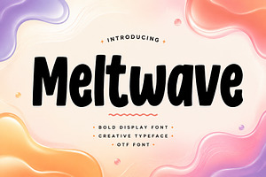 Meltwave, a Script Font by Wow Magic