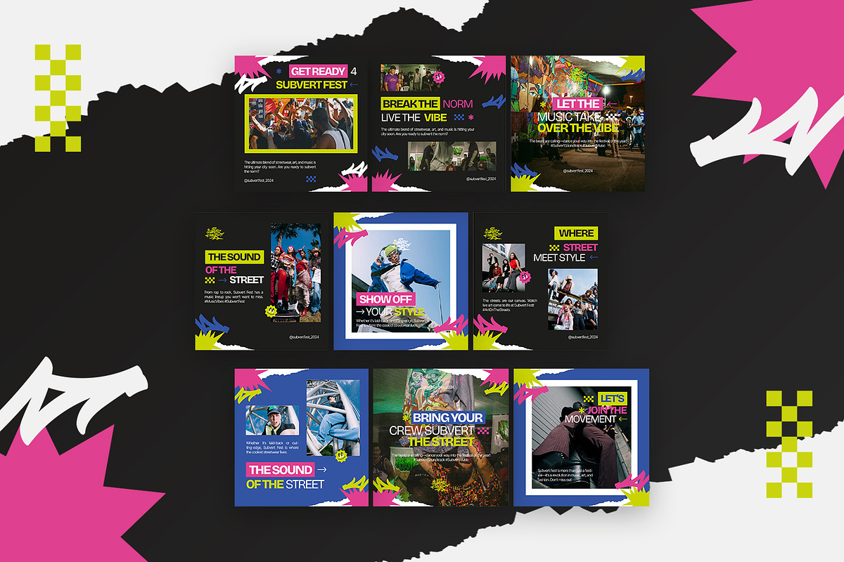 Subvert Fest - Instagram Post, a Social Media Template by StreaksideStd (Photo 2 of 3)