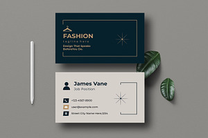 Fashion Business Card Template, a Business Card Template by MightyDesign