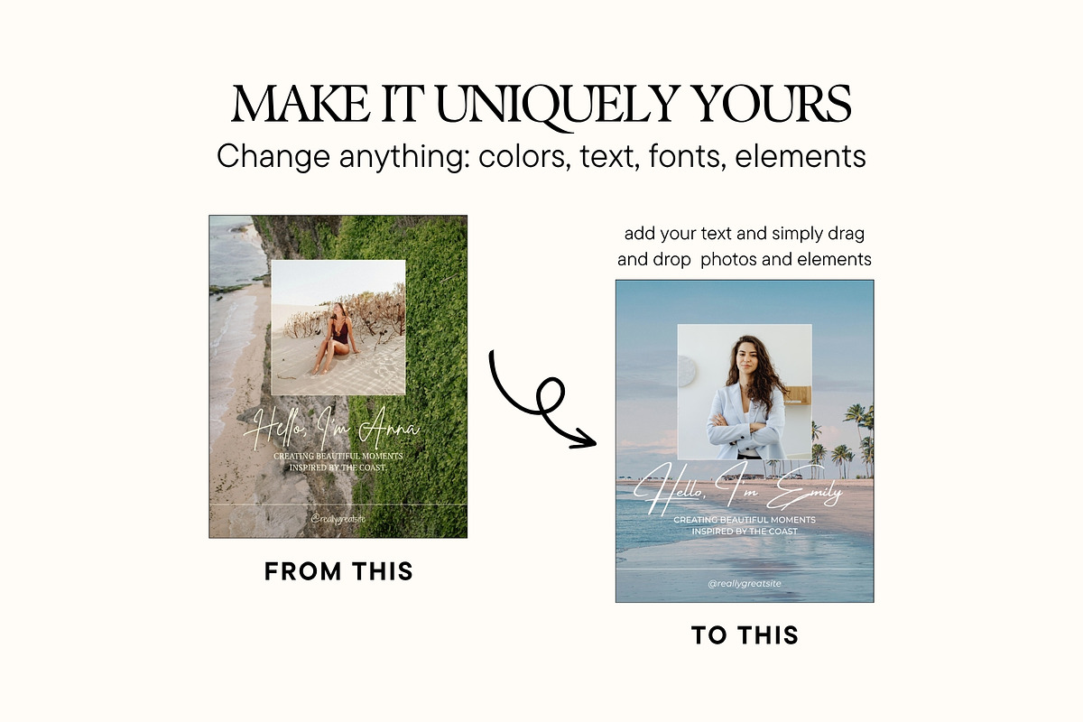 Green Coastal Scrapbook Instagram, a Social Media Template by Anna Design Studio (Photo 7 of 11)