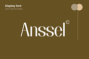 Anssel-Display font, a Sans Serif Font by maybefont (Thumbnail 1 of 8)