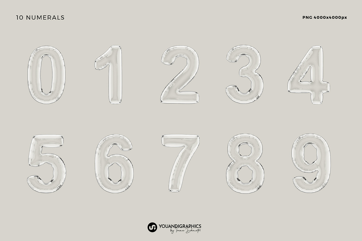 Airy 3D Lettering Set, a Graphic by Youandigraphics (Photo 11 of 13)