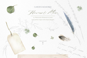 Pressed Floral Watercolor Collection