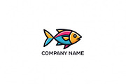 Colorful Fish Logo, a Branding & Logo Template by Logocreative (Thumbnail 1 of 2)