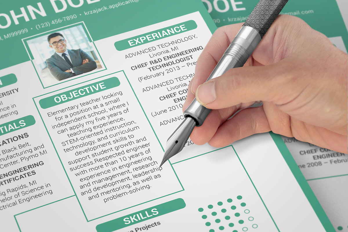 Clean Resume/CV, a Resume Template by designvillage (Photo 6 of 12)