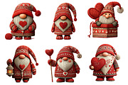 Valentine's Gnome Sublimation Clipar, an Illustration by Dream Creation (Thumbnail 3 of 6)