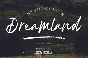 Dreamland Brush Font