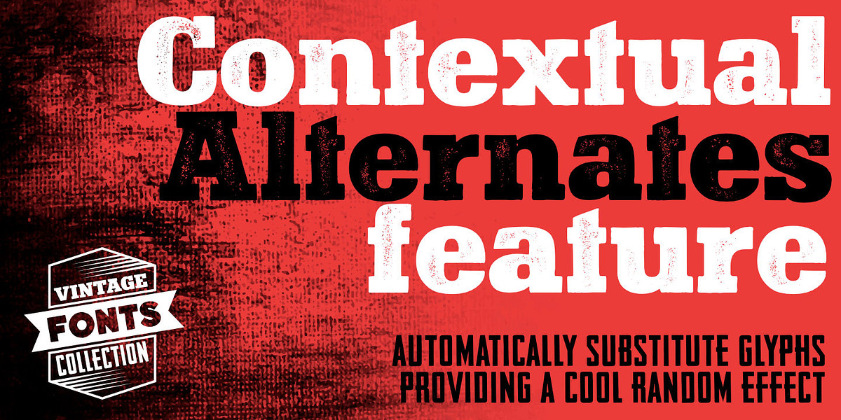Vintage Fonts Collection, a Sans Serif Font by GRIN3 (Nowak) (Photo 8 of 8)