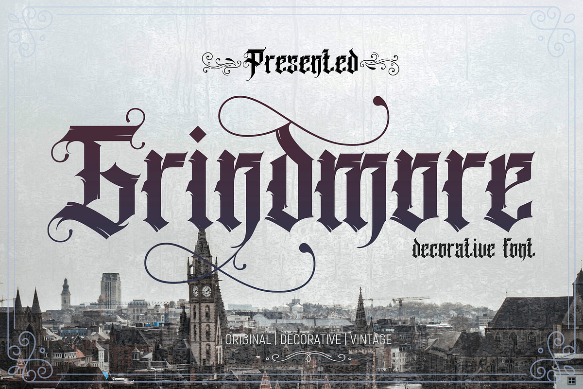Grindmore, a Blackletter Font by LetterStock (Photo 1 of 7)