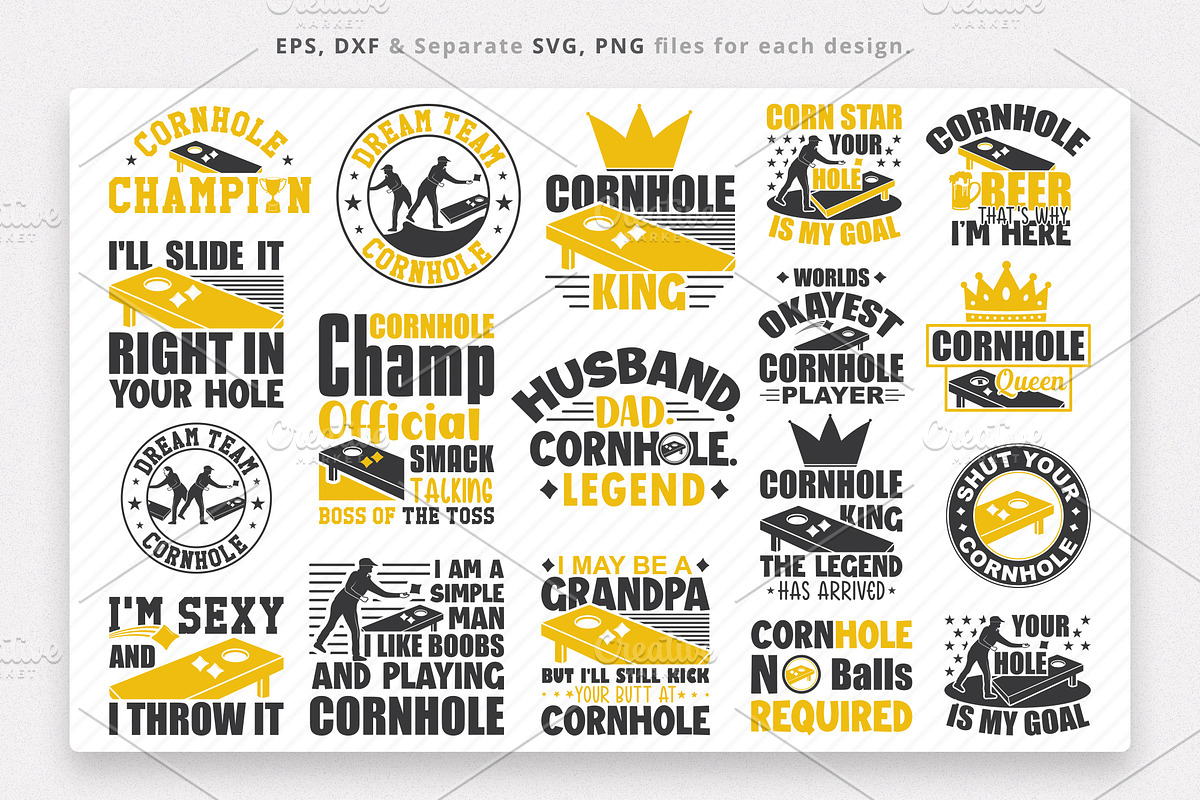 Cornhole SVG Bundle, Cornhole quotes, a Graphic by Dahuk Design (Photo 1 of 11)