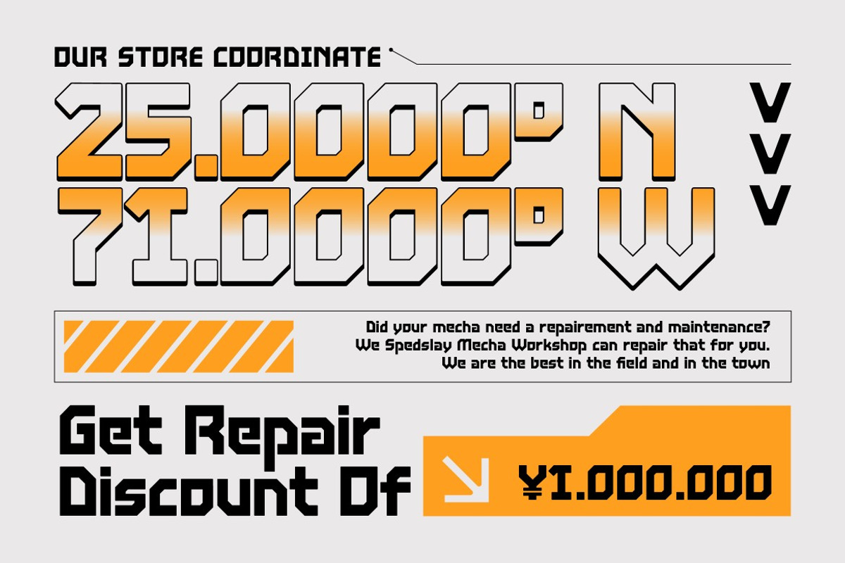 Spedslay, a Sans Serif Font by graphicook (Photo 6 of 9)