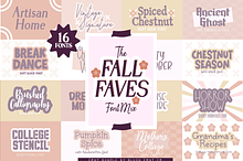 FALL FAVES Font Mix Autumn Font Bund