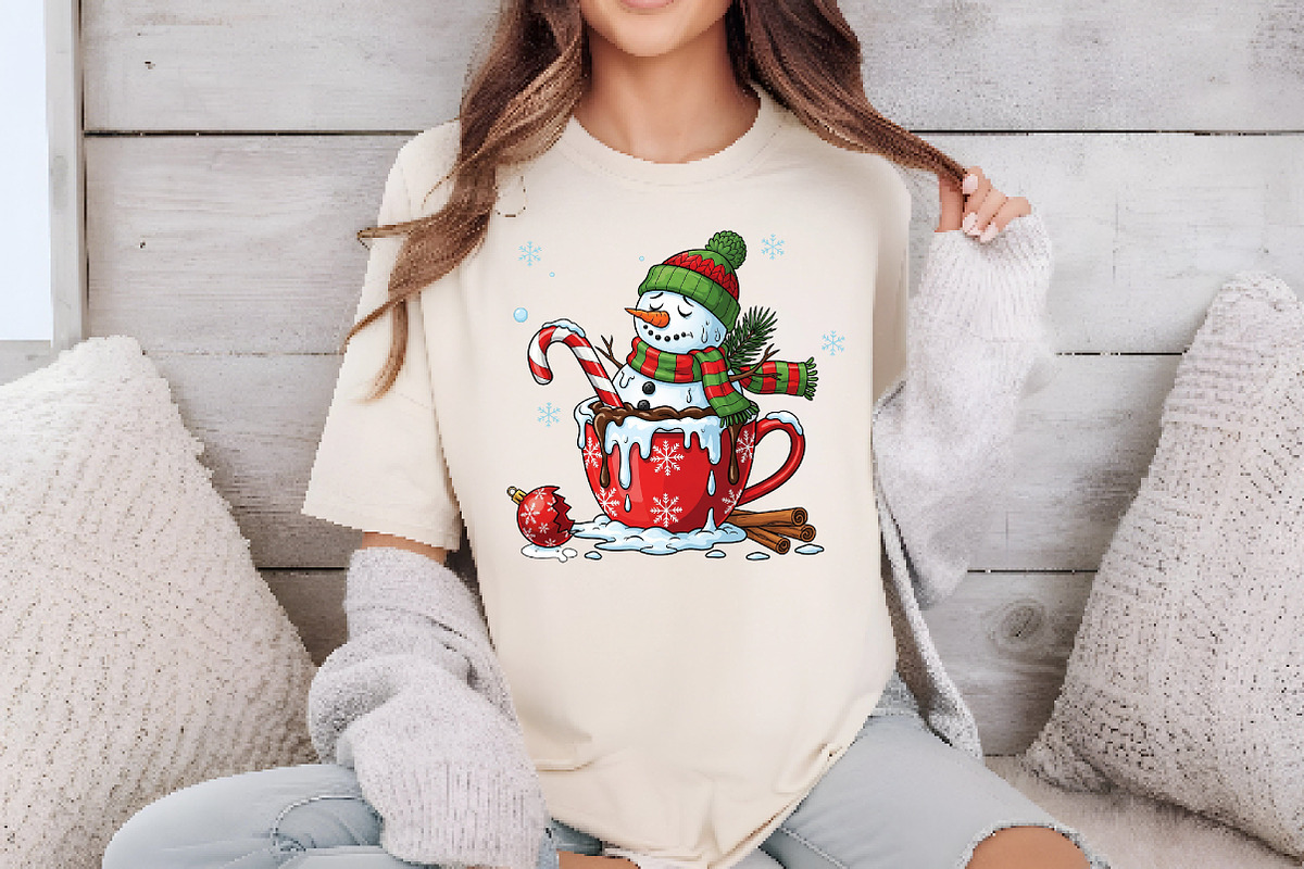 Funny Cute Snowman Png Christmas PNG, an Illustration by Dream Creation (Photo 5 of 5)