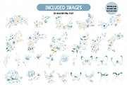Blue Meadow Wildflower Clipart Set, an Illustration by TatiMockup (Thumbnail 2 of 5)
