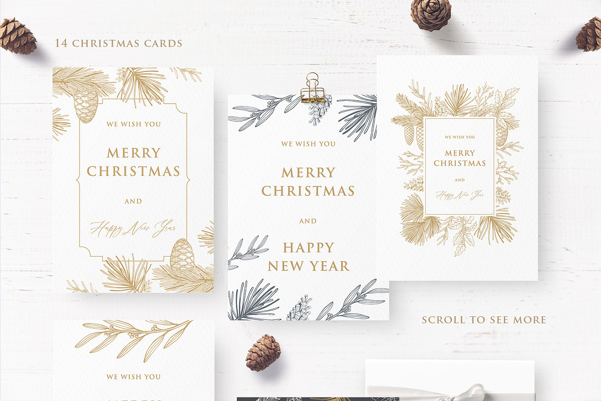 Christmas hand drawn set, a Decorative Illustration by Ekaterina (Photo 3 of 16)