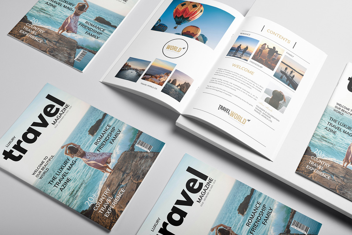 Luxury Travel Magazine Template, a Magazine Template by DesignCrest (Photo 5 of 11)