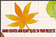 Autumn Leaves 37 Watercolor Elements, a Seasonal Illustration by Violet LeBeaux (Thumbnail 3 of 3)