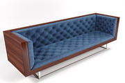 Milo Baughman velvet sofa, a Furniture 3D Model by inDahouze (Thumbnail 5 of 7)