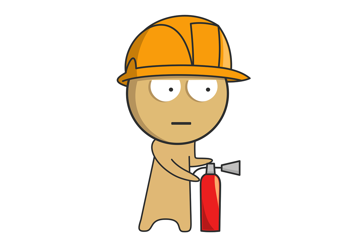Vector firefighter characters, a Graphic by JK comics (Photo 2 of 5)