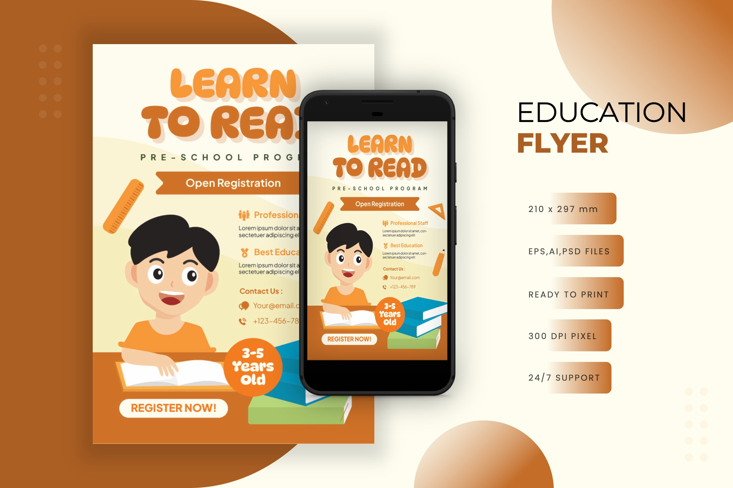 Education - Flyer, a Design Template by VUNIRA