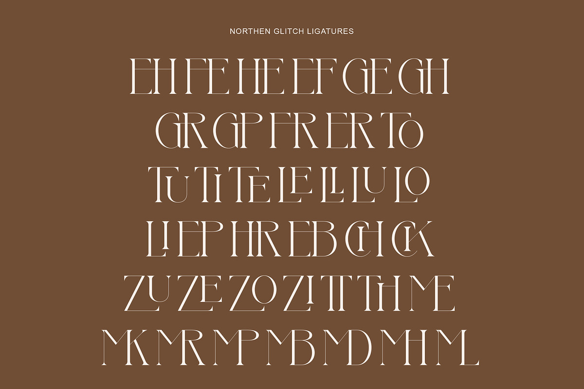 Northen Glitch, a Serif Font by Muflieart (Photo 8 of 10)